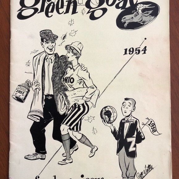 VINTAGE 3 OHIO UNIVERSITY THE GREEN GOAT MAGAZINE REEMERGENCE 1954 1955 - Picture 2 of 16
